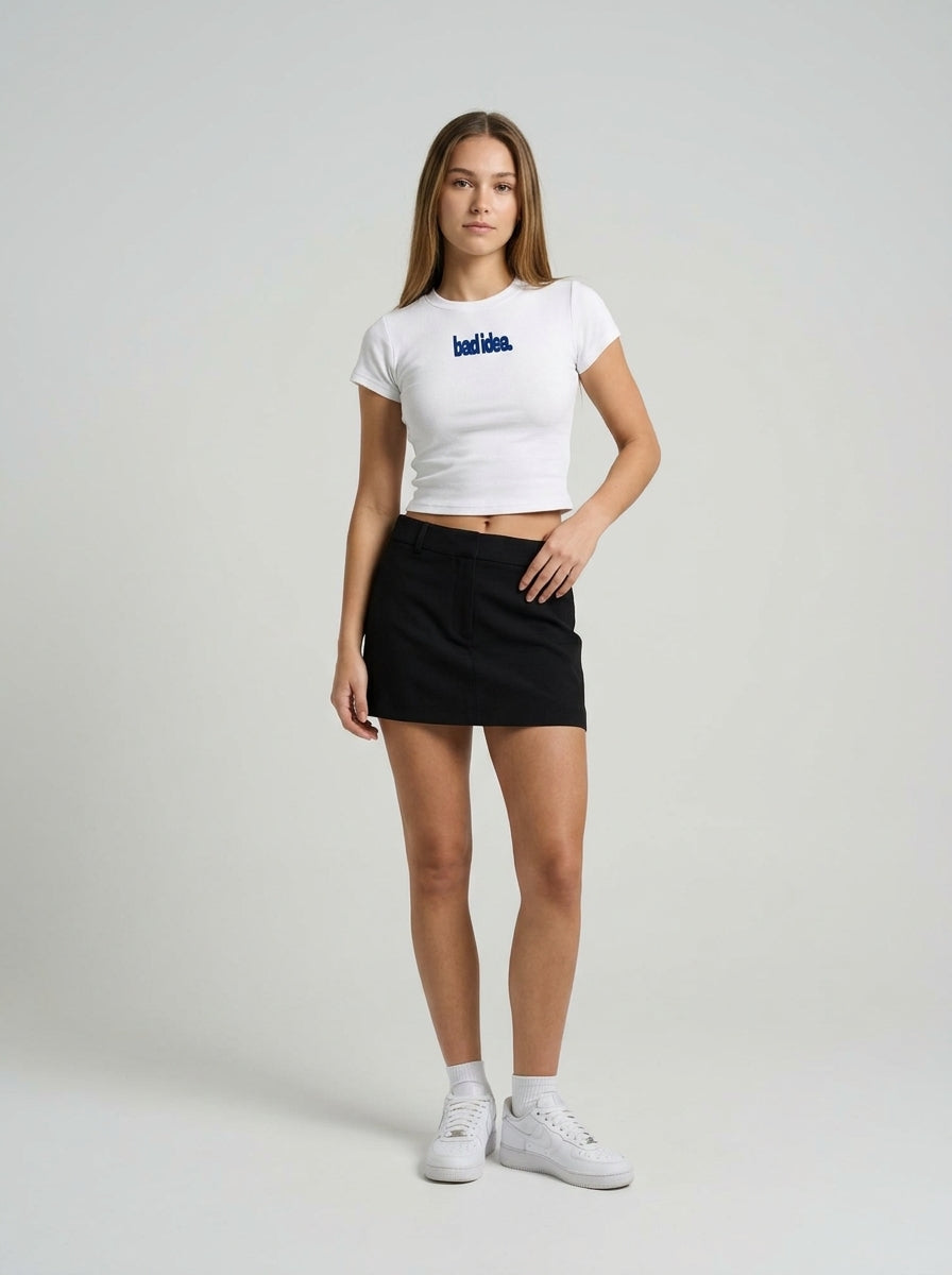 Playera BOKO — BAD IDEA — BLANCO