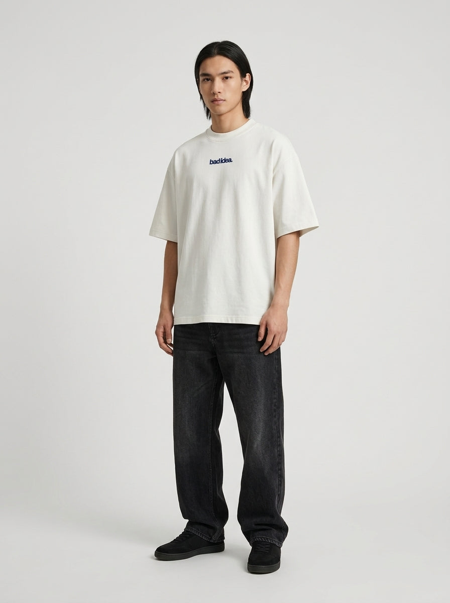 Playera BOKO — BAD IDEA BLANCO