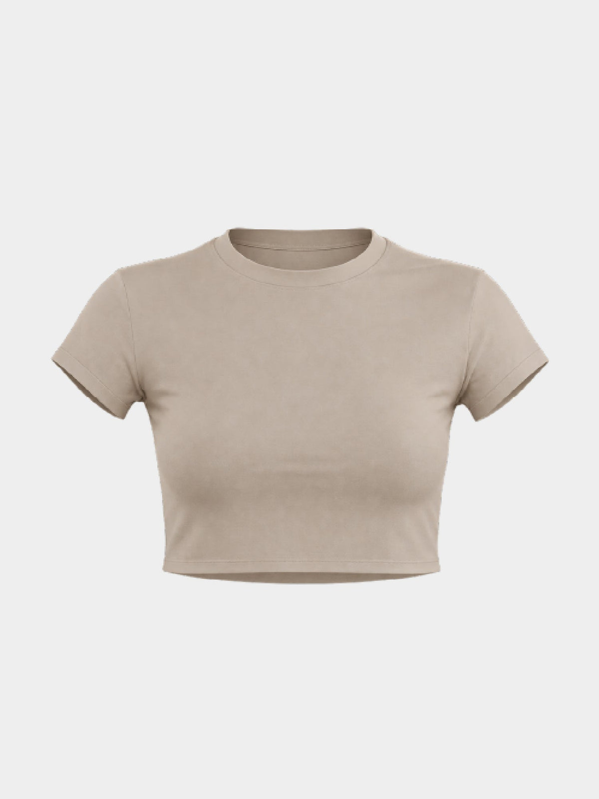 BASIC CROP BEIGE frente