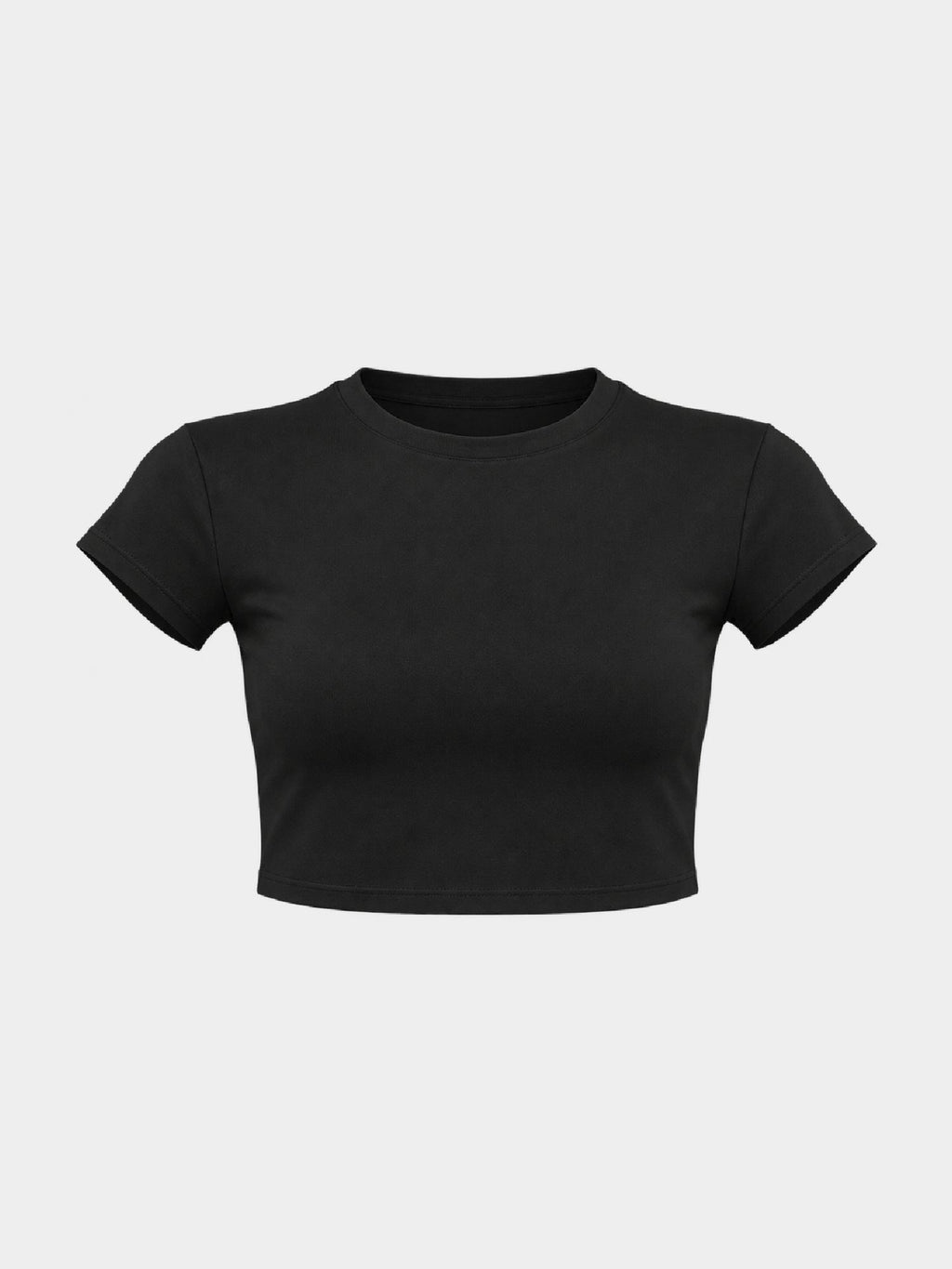 BASIC CROP BLACK frente