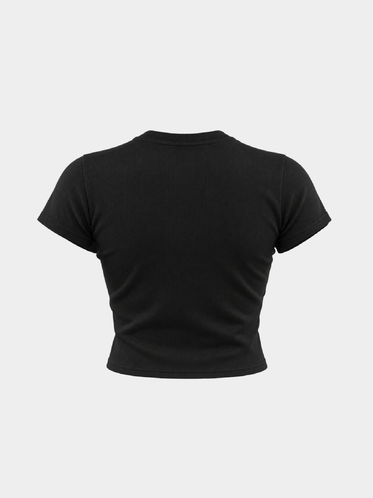 BASIC WOMEN TEE BLACK espalda