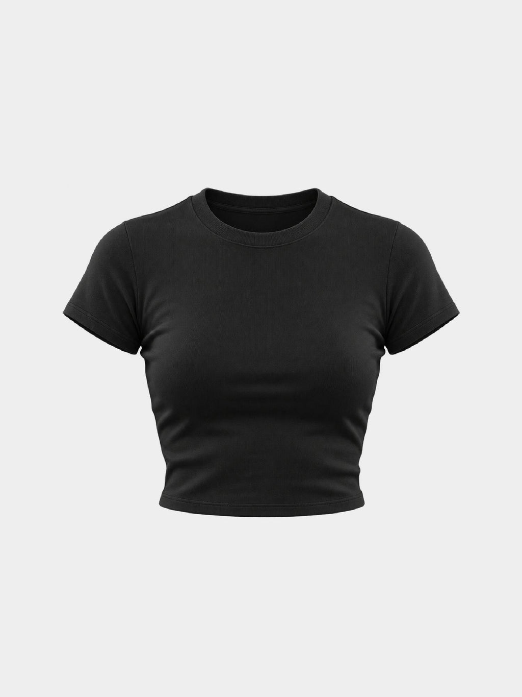 BASIC WOMEN TEE BLACK frente