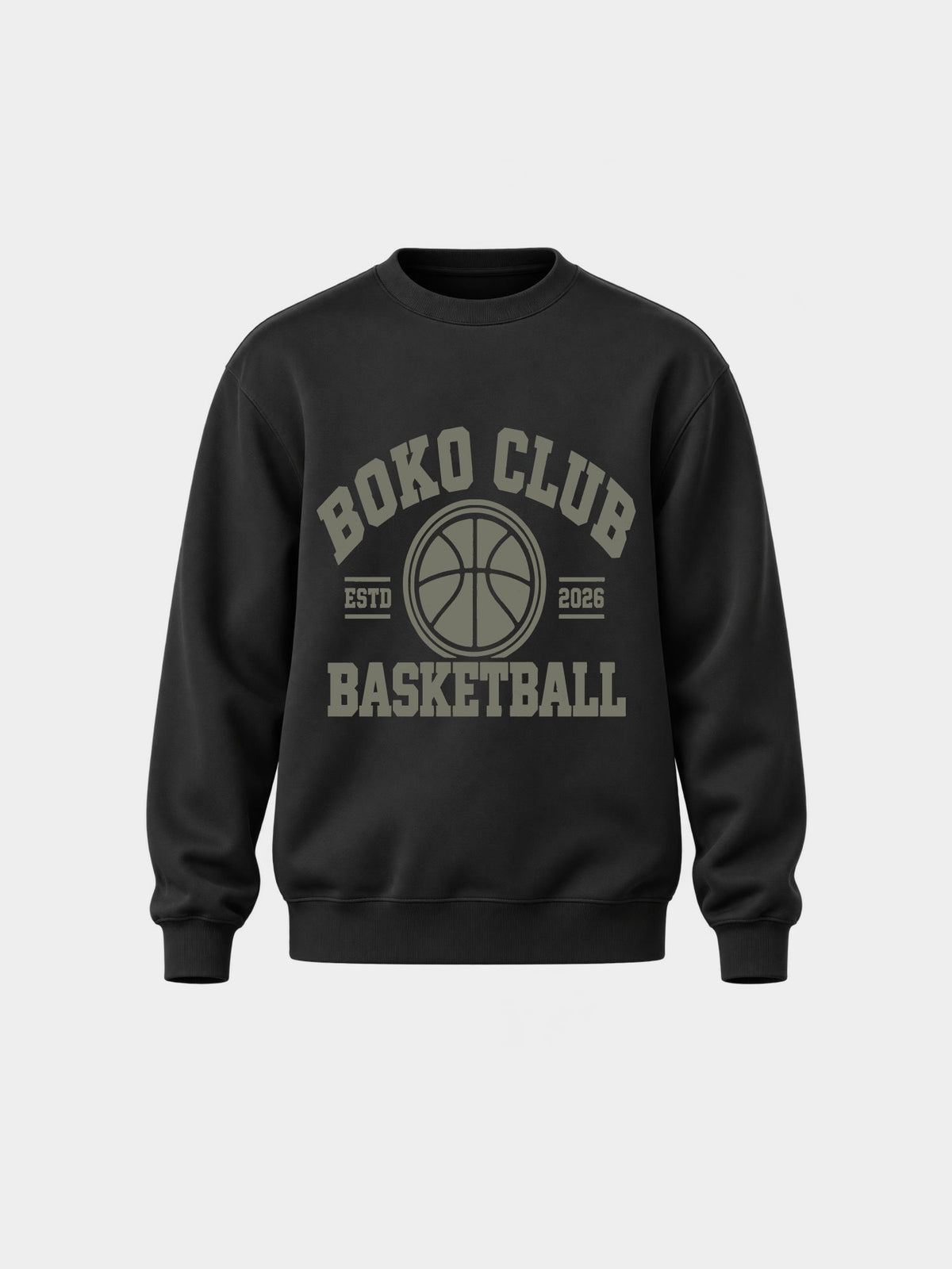 BOKO CLUB BASKETBALL — BLACK manga larga unisex
