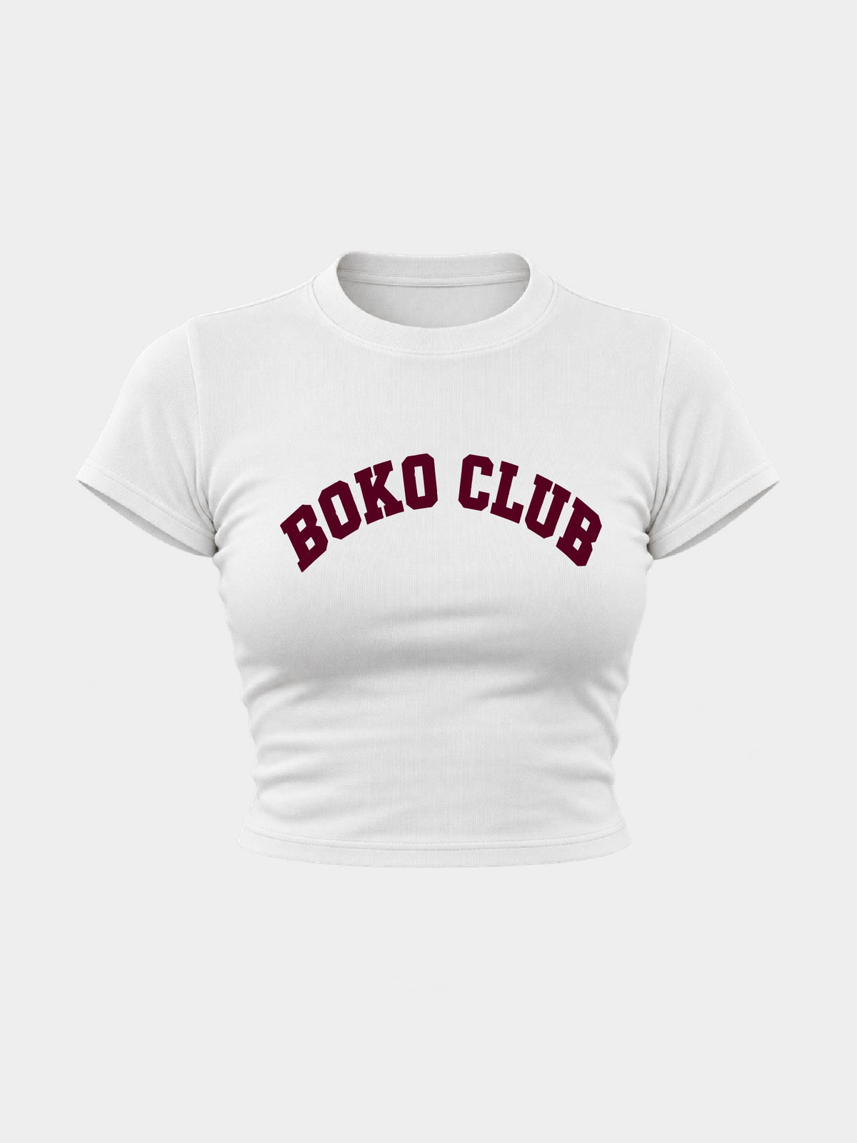 BOKO CLUB — RED ON WHITE 01 playera mujer
